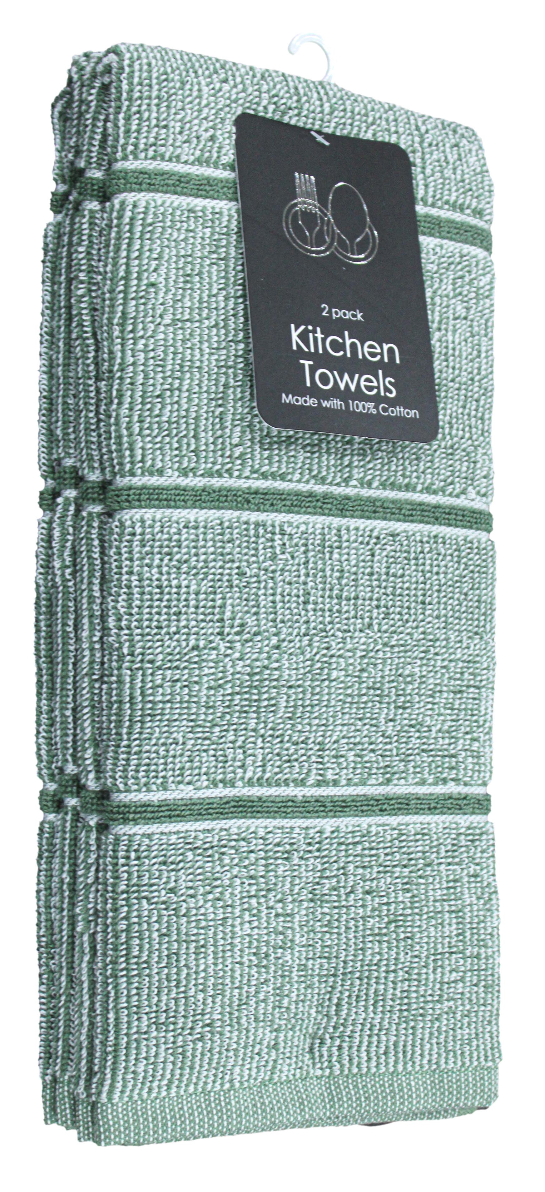 2-pack Two Tone Sectional Kitchen Towel