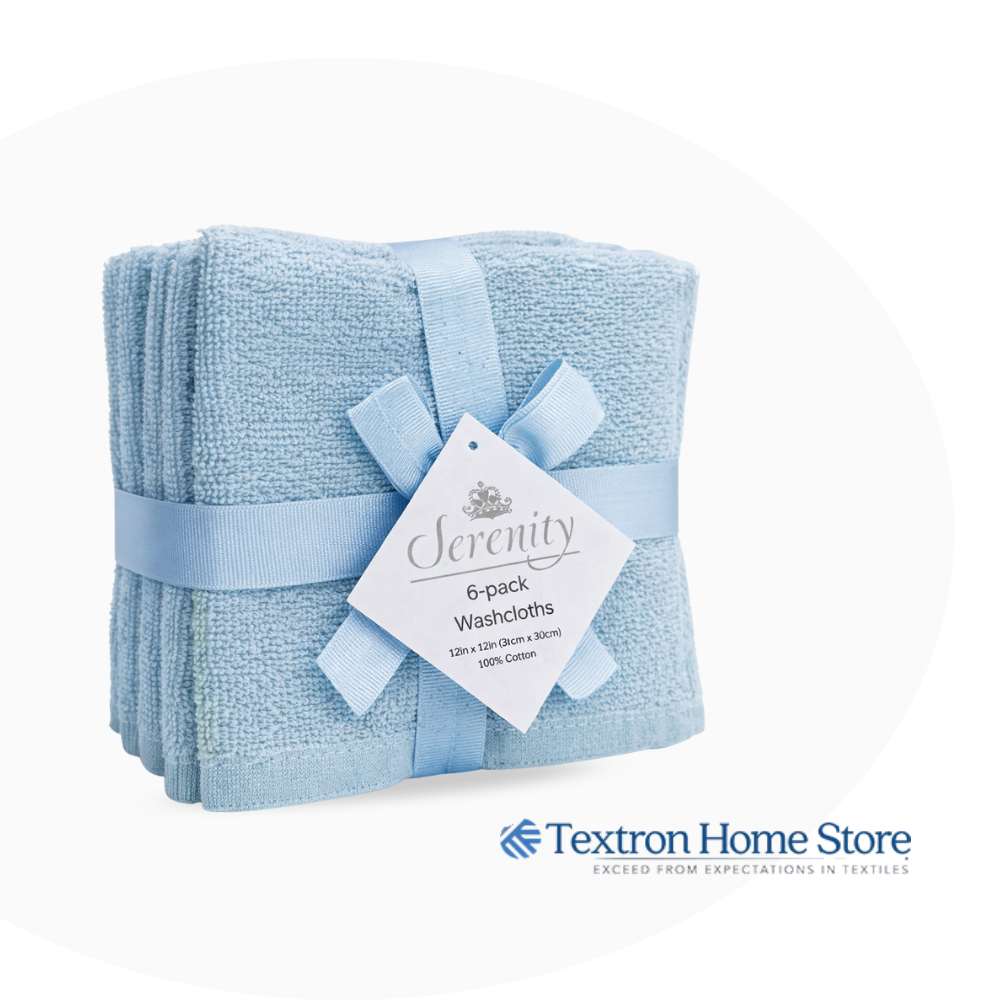 Luxury Wash Cloth Blue
