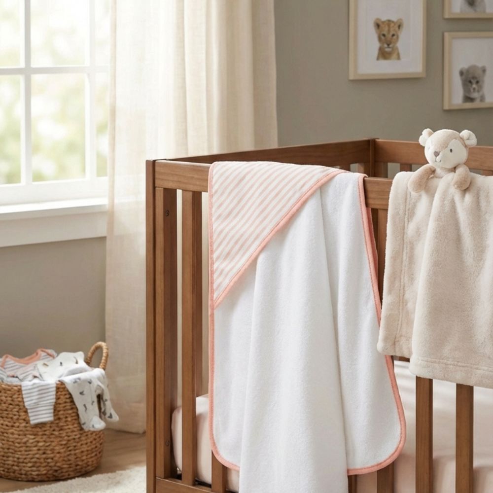 Baby Hooded Towel Floral