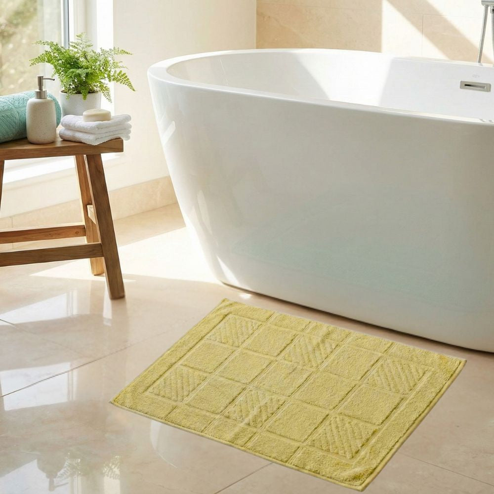 Bath Mat - Yellow | 100% Ring Spun Cotton