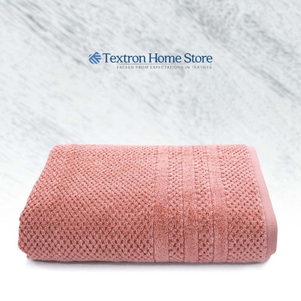 Bamboo Popcorn Towel - Coral