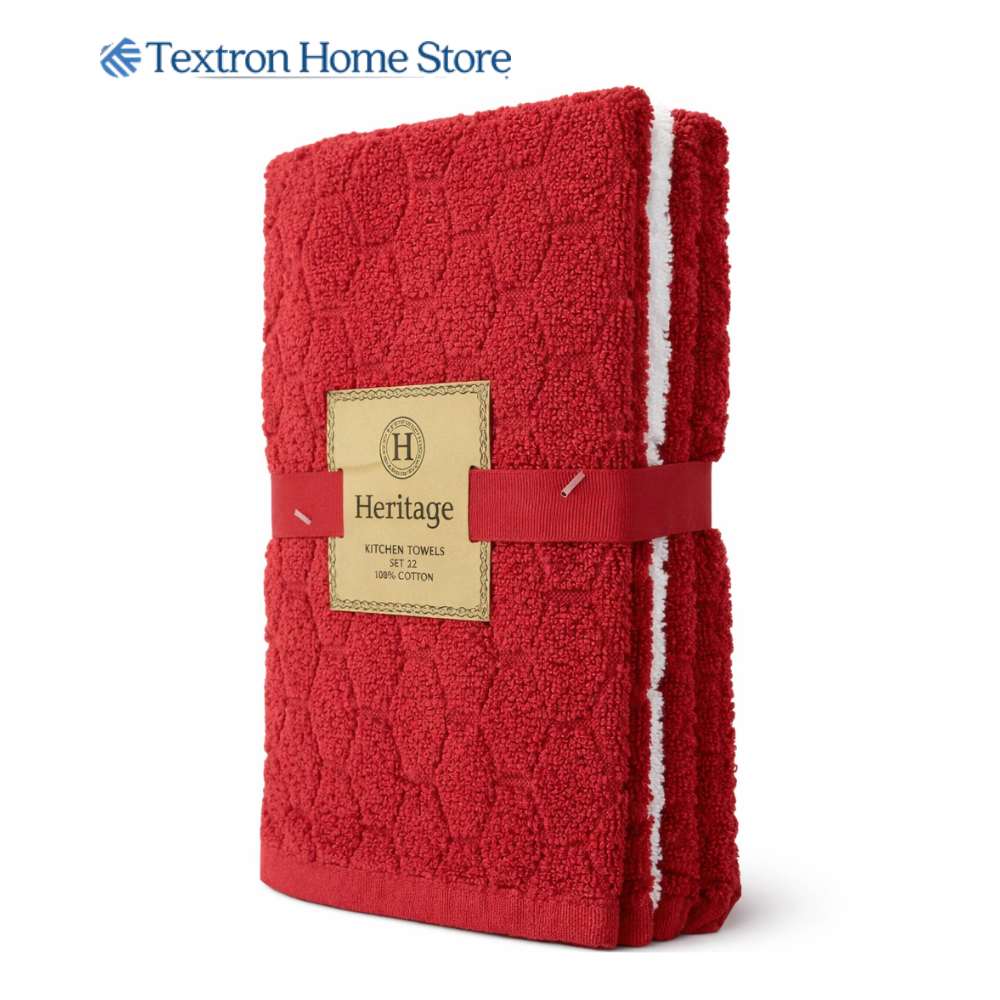 2 Pack Kitchen Towel Red