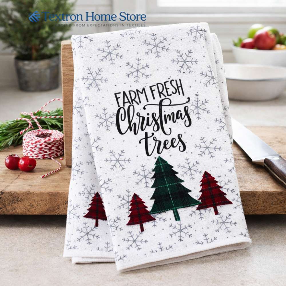 2 Pack Kitchen Towel Christmas Trees