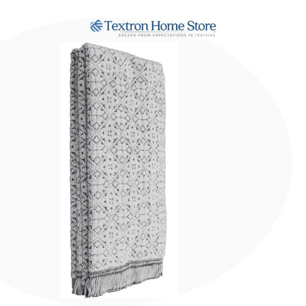 2-Pack Jacquard Kitchen Towels – 100% Cotton, Soft & Absorbent
