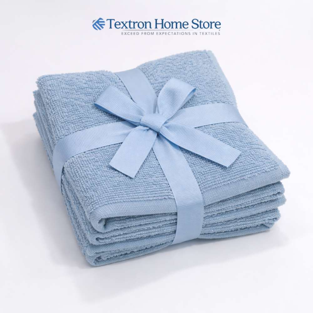 Luxury Wash Cloth Blue