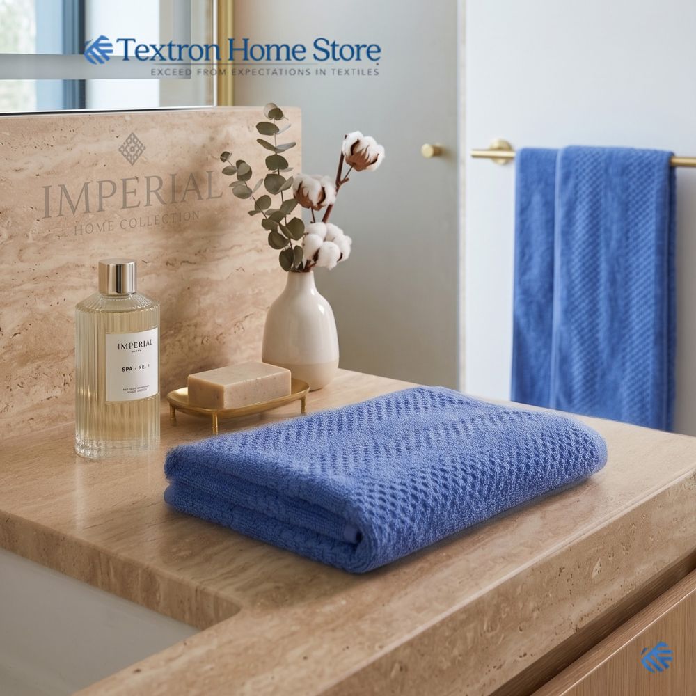 Luxury 20/2 Low Twist Navy Bath Towel