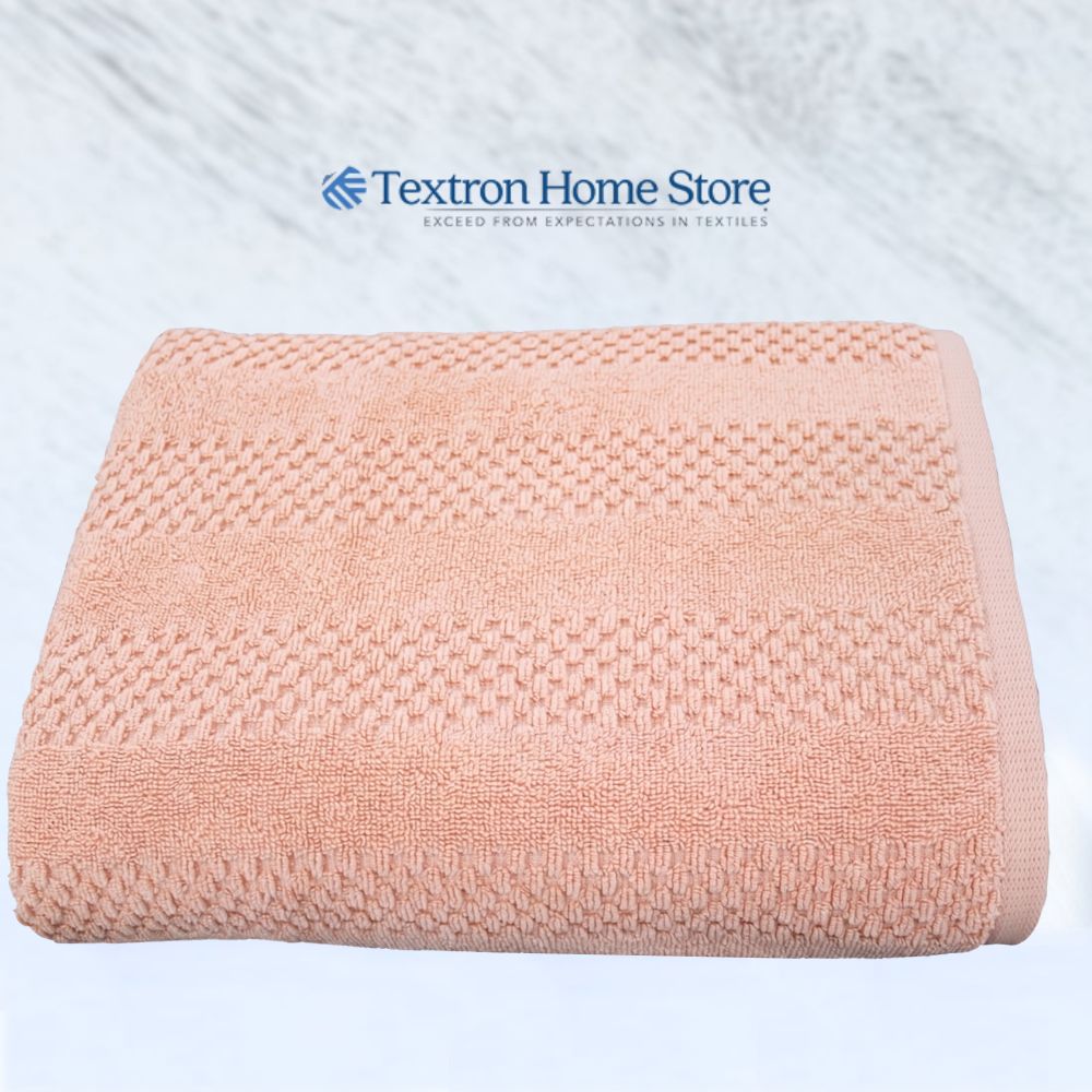 Luxury 20/2 Low Twist Pink Bath Towel