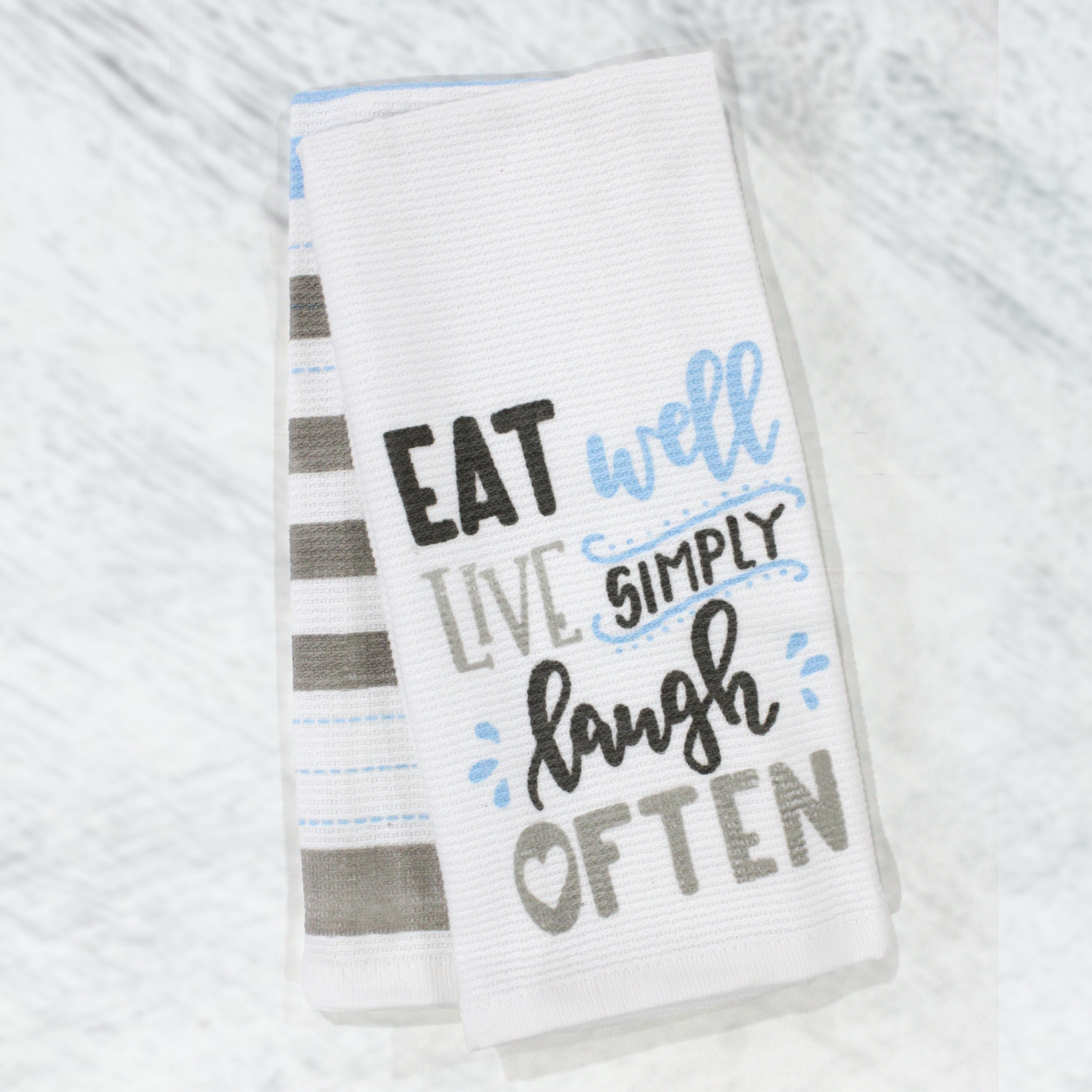 2 Pack Kitchen Towel Eat Well