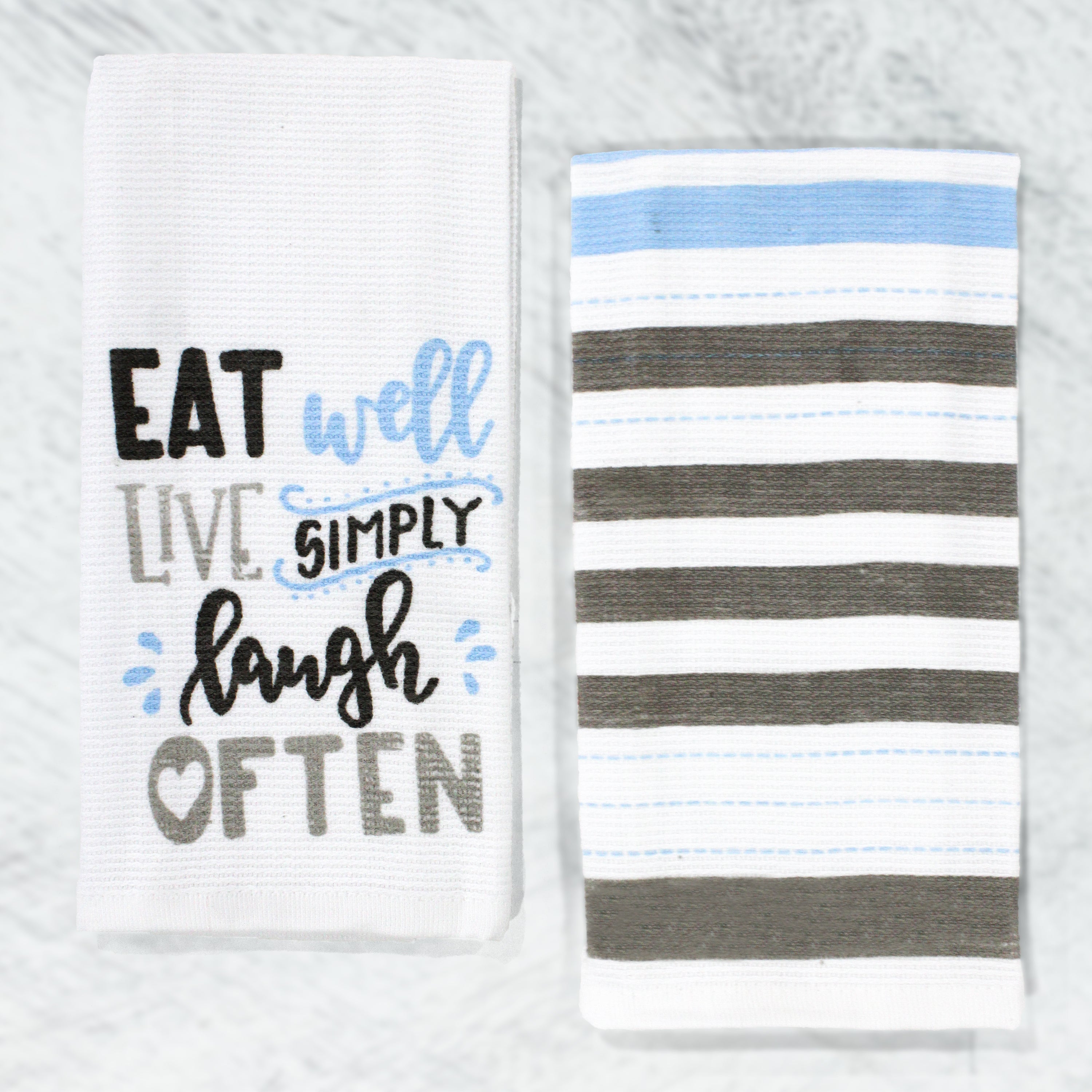 2 Pack Kitchen Towel Eat Well
