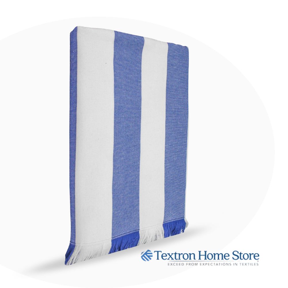 HAMMAN CABANA STRIPE FRINGES LUXURY POOL TOWEL