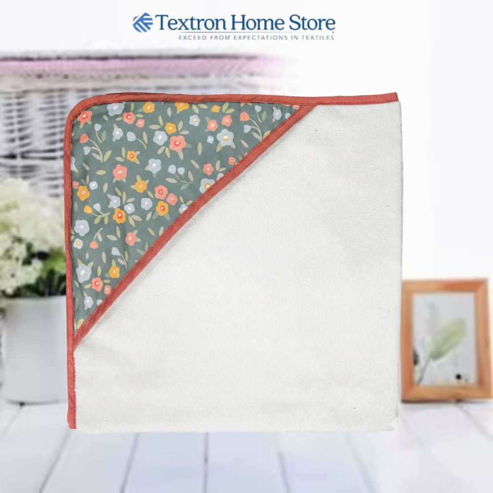 Baby Hooded Towel Floral