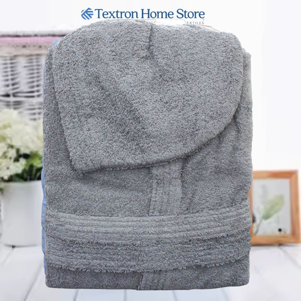 Luxury Bathrobe for Kids Gray