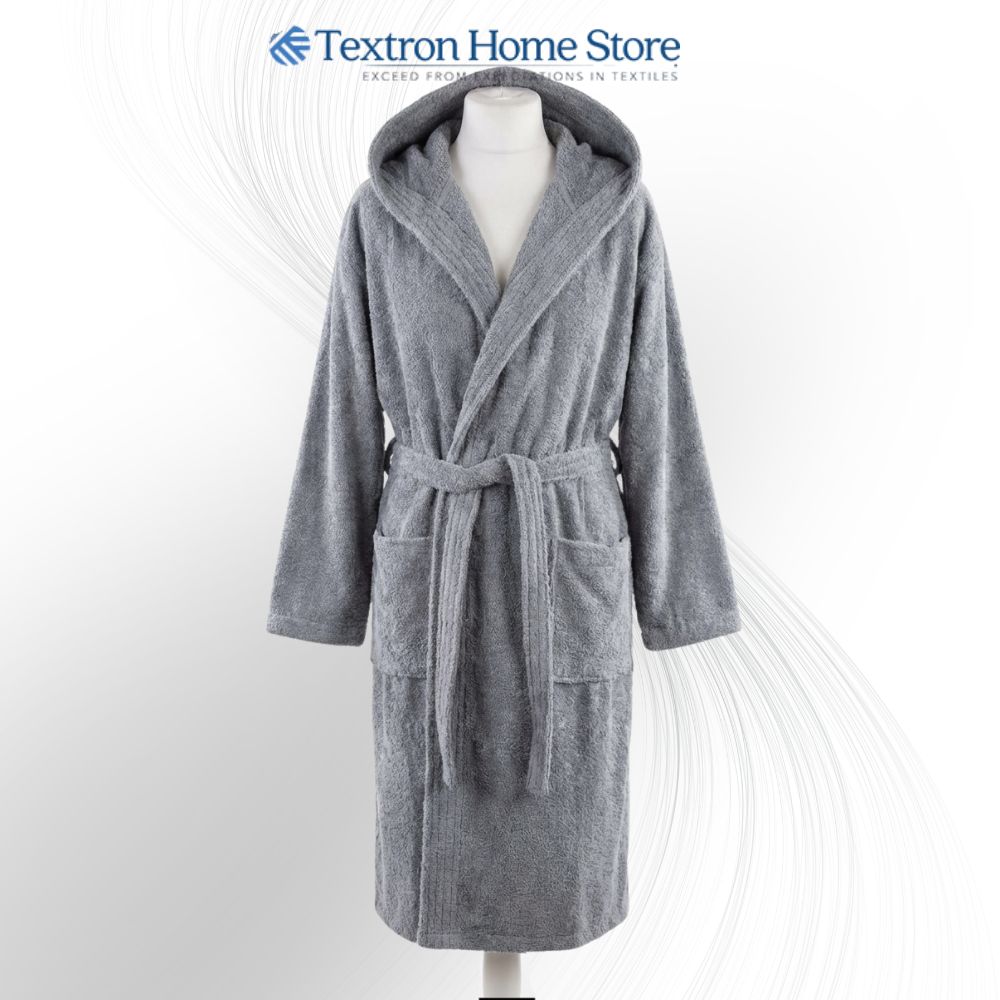 Luxury Bathrobe for Kids Gray
