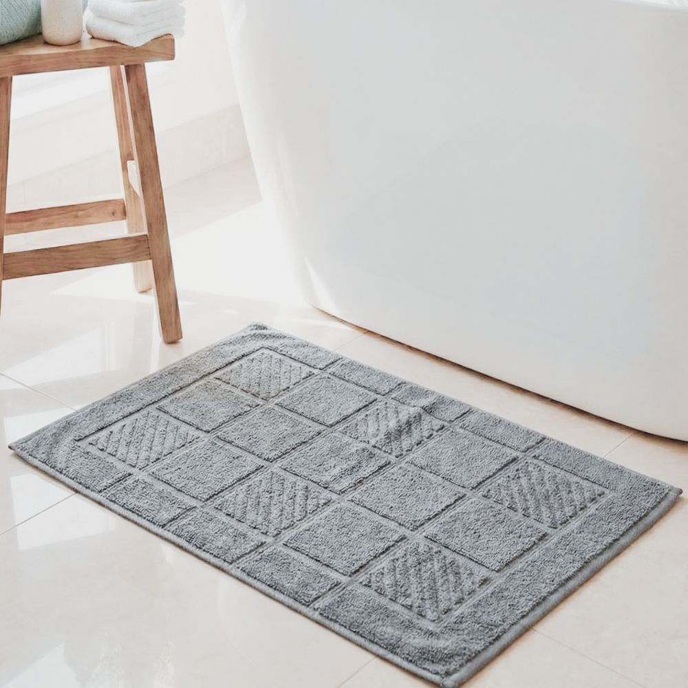 Luxury Bath Mat  Gray