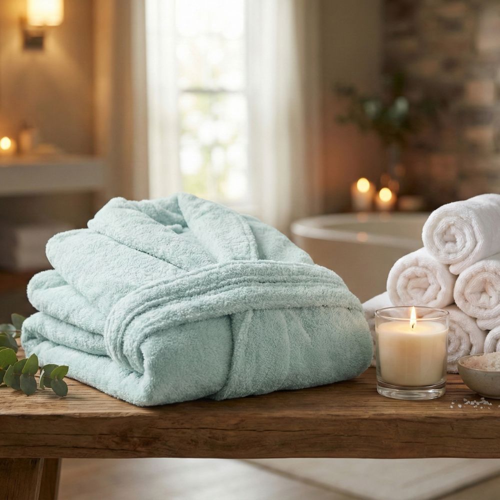 Luxury Adult Bathrobe Green