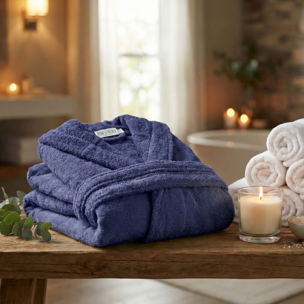 Luxury Adult Bathrobe Blue