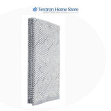 2-Pack Jacquard Kitchen Towels – 100% Cotton, Geometric Weave Design