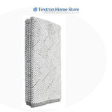 2-Pack Jacquard Kitchen Towels – 100% Cotton, Geometric Weave Design