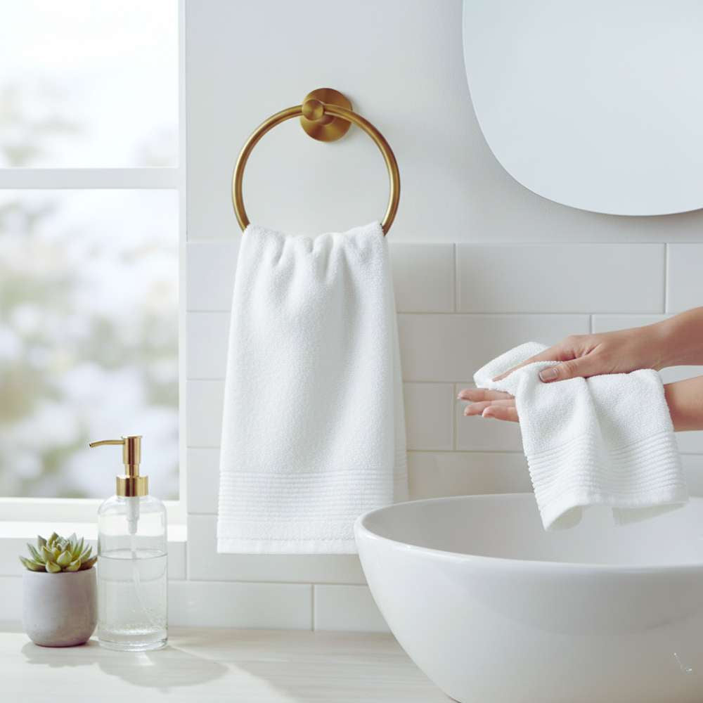 2 Pack Hand Towel Grey