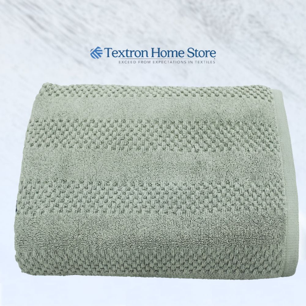 Luxury 20/2 Low Twist Green Bath Towel