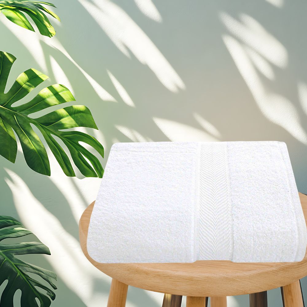 Zero Twist Bath Towel – White | Hotel-Luxury Softness
