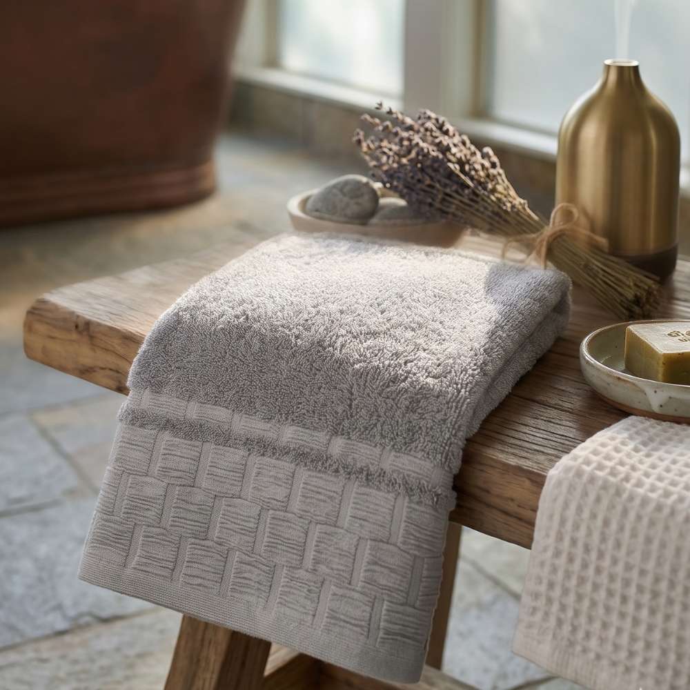 Luxury 100% Cotton Ring Spun Bath Towel Gray